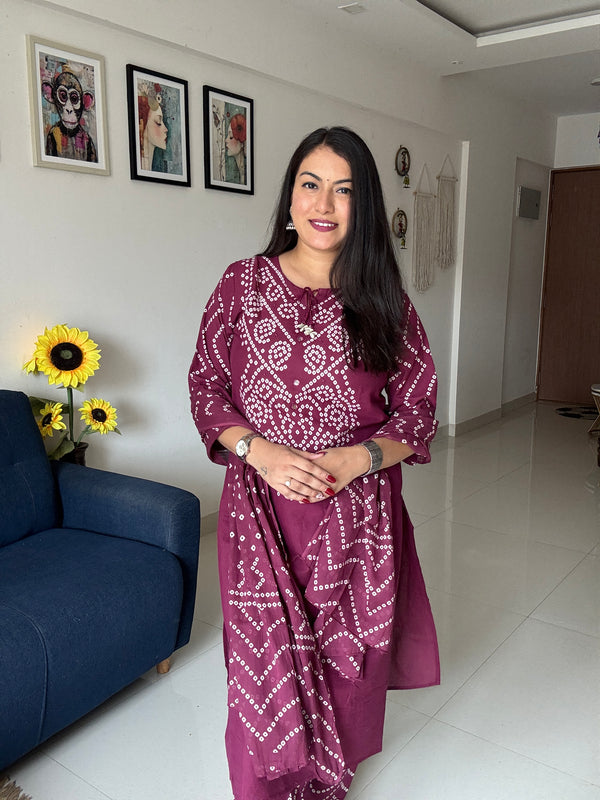 Bandhage Cotton Suit Set