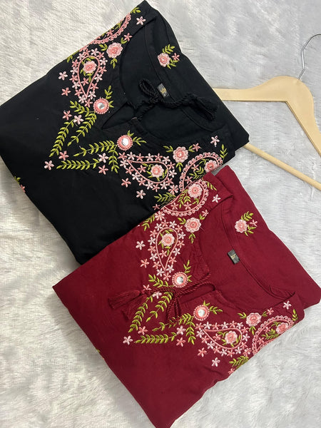 Noor – Floral Embroidered Kurta Dupatta Set