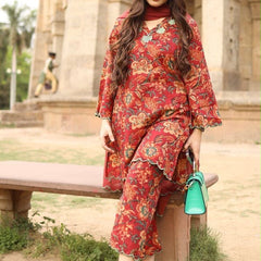Printed Suit Set with Dupatta