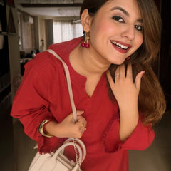 Rust & Romance: Effortless Ethnic Elegance