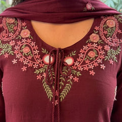 Noor – Floral Embroidered Kurta Dupatta Set