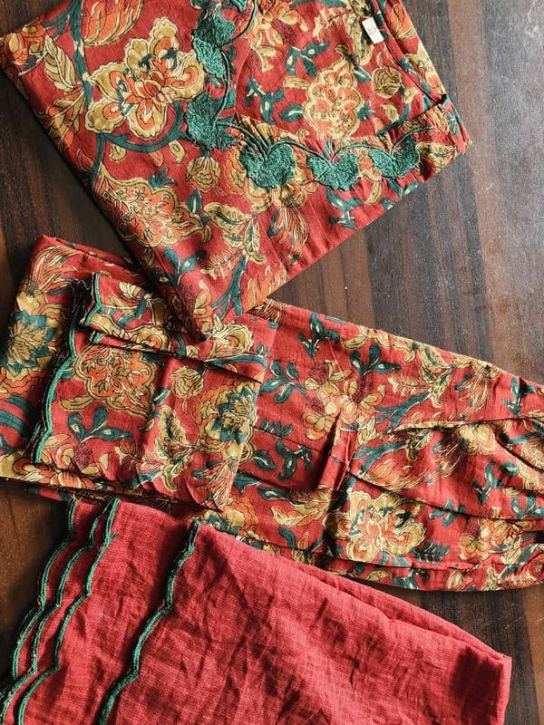 Printed Suit Set with Dupatta