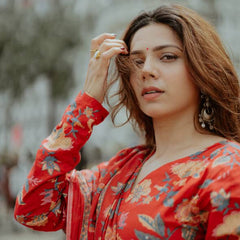 Floral Elegance Full-Sleeve Aliya Suit