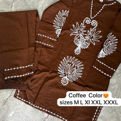 Chikankari Embroidered Kurta Set with Matching Pants