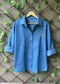 Bow Embroidered Denim Shirt | Free Size