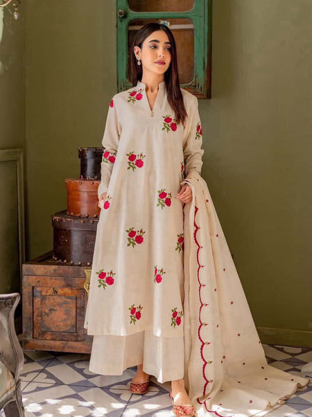 White Ivory Festive Co-ord set with Sequin Detailing