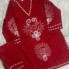 Chikankari Embroidered Kurta Set with Matching Pants