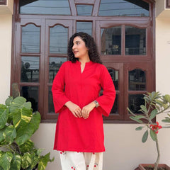 Cherry embroidered Farshi Salwar Suit Set