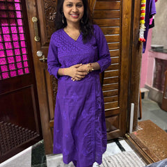 Chikankari Angarkha Style Co-ord Set