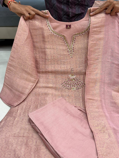 Mauve Nazakat – Woven Festive Kurta Set