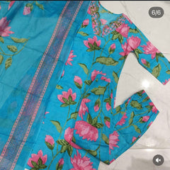 Kamal Ka Phool  Suit Set with Lace Detailing