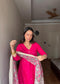 Gulabi Suit With Ajarakh Print Dupatta