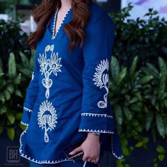 Chikankari Embroidered Kurta Set with Matching Pants