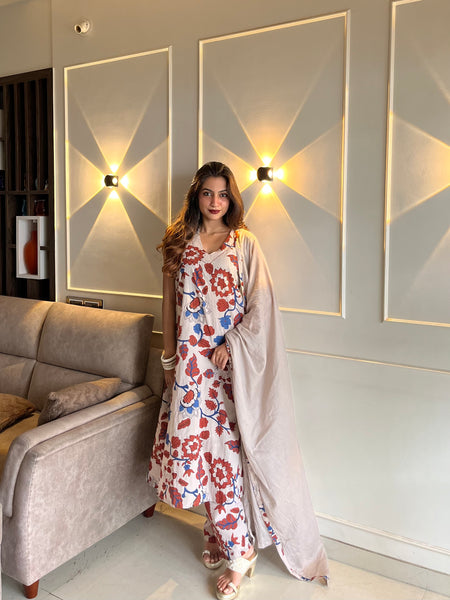 Ajrakh Printed Cotton Suit Set
