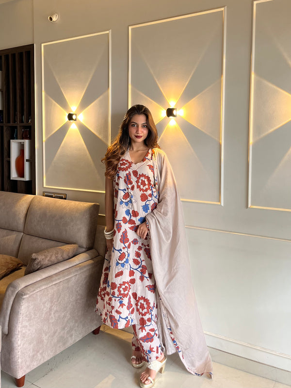 Ajrakh Printed Cotton Suit Set