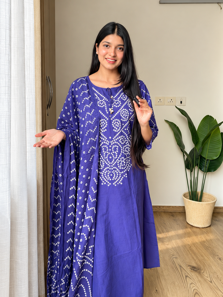 Bandhage Cotton Suit Set
