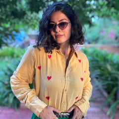 Heart Embroidered Shirts