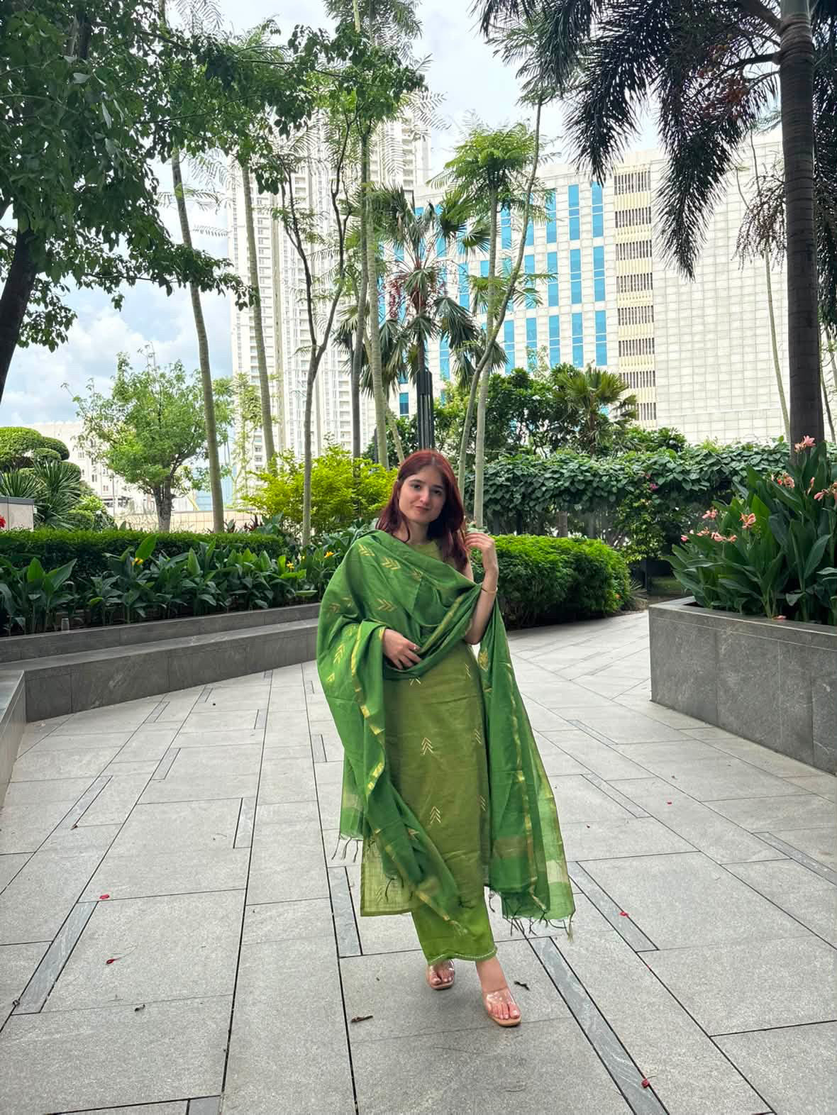 Halter Neck office Fits With Dupatta