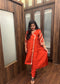Rust Embroidered Anarkali Suit Set | Naari Collections