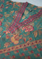 Rama Green Cotton Suit Piece with Phool Print