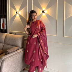 Halter Neck office Fits With Dupatta