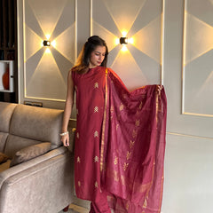 Halter Neck office Fits With Dupatta