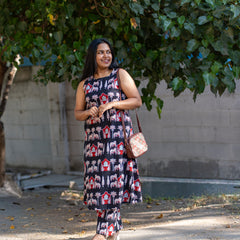 Halter Neck Sleevesless Co- Ord Set