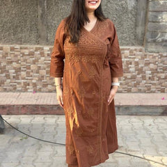 Chikankari Angarkha Style Co-ord Set