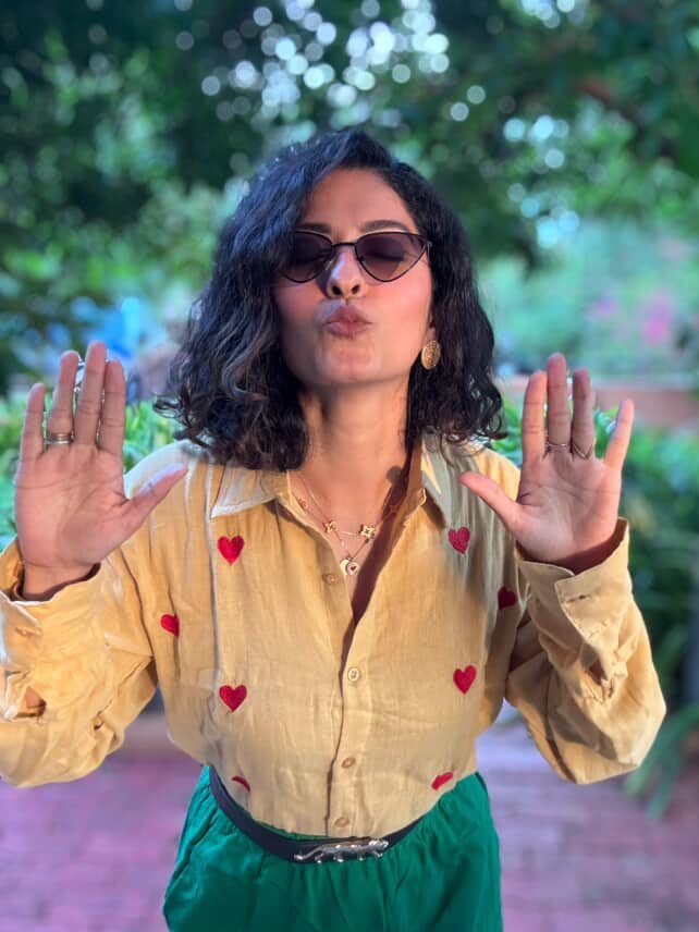 Beige Embroidered Cotton Shirt Beige Embroidered Cotton Shirt