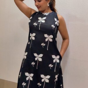 midnight black sleeveless co ord
