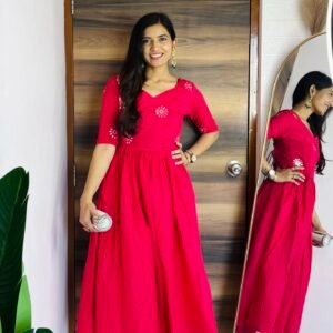 rangrez pink anarkali pair
