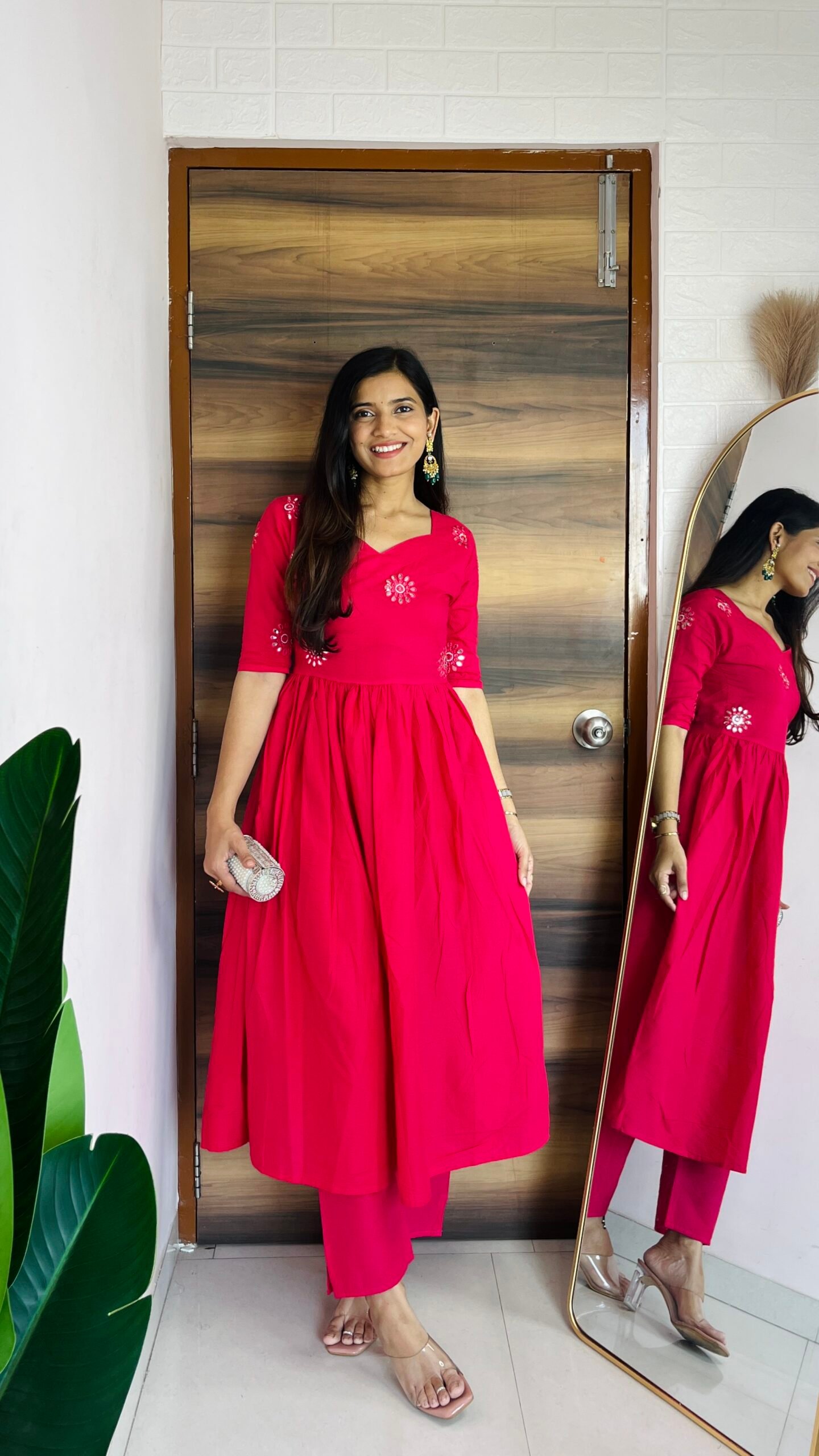 rangrez pink anarkali pair rangrez pink anarkali pair