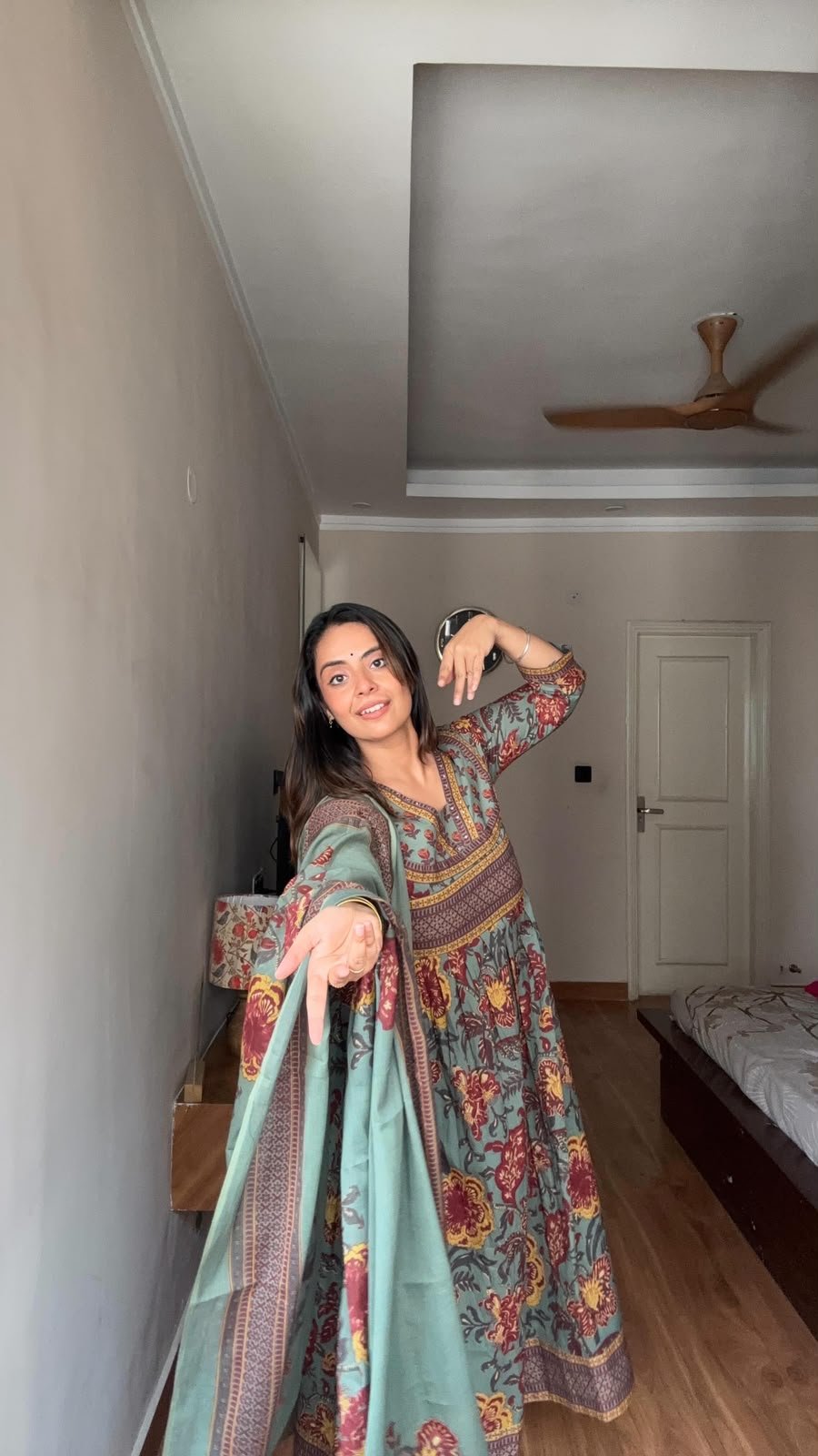sage blue floral printed suit set sage blue floral printed suit set